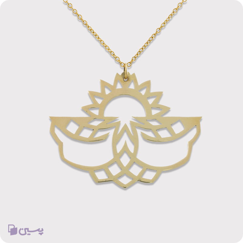 گردنبند برنجی پرواز و غروب کد 02