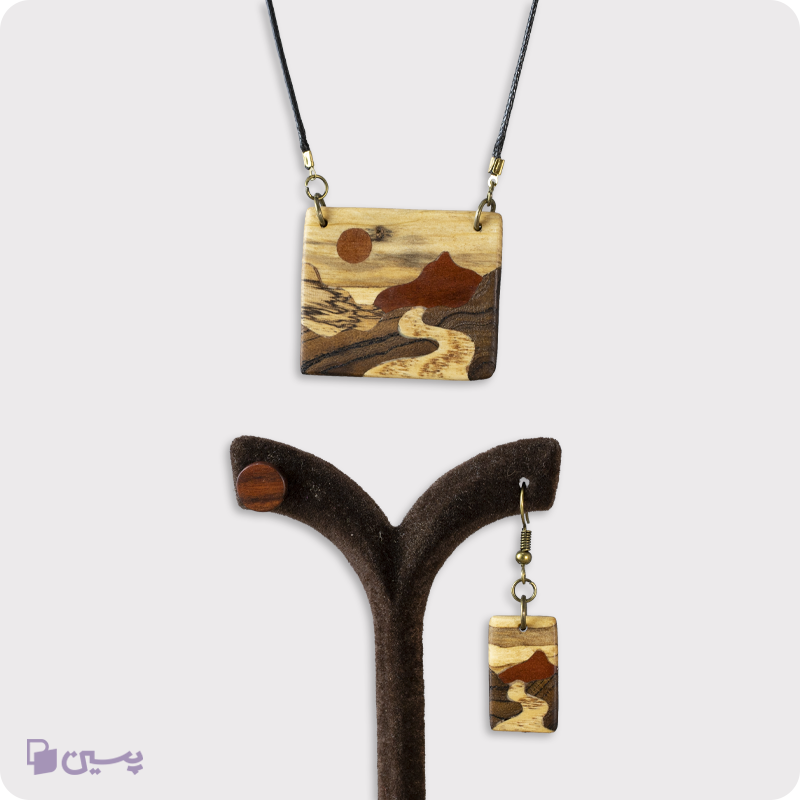 نیم ست چوبی طرح روز کوه رو