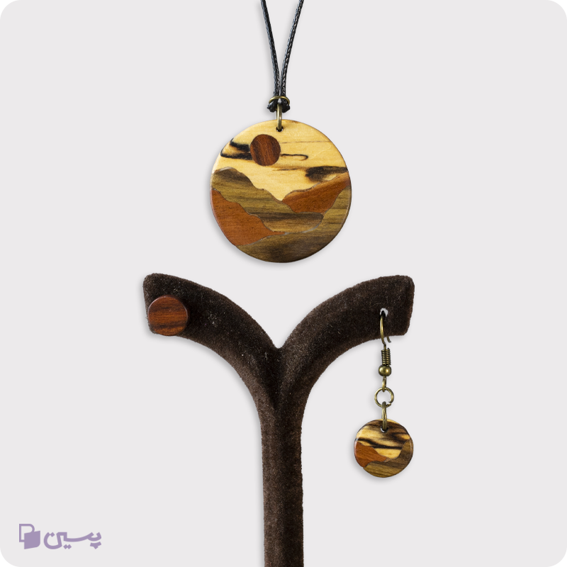 نیم ست چوبی طرح دشت سبز