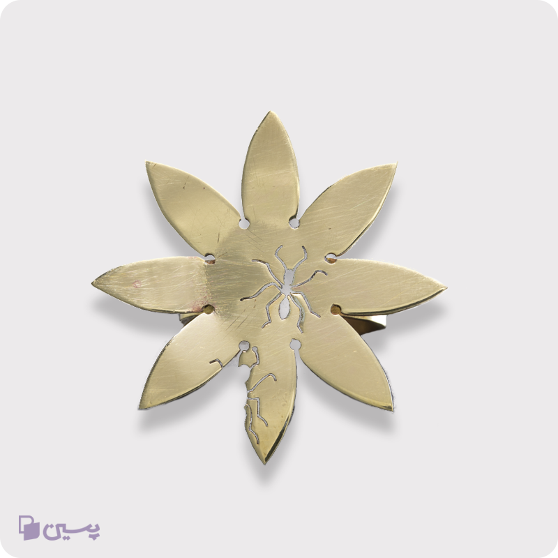 انگشتر برنجی طرح ردپای مورچه