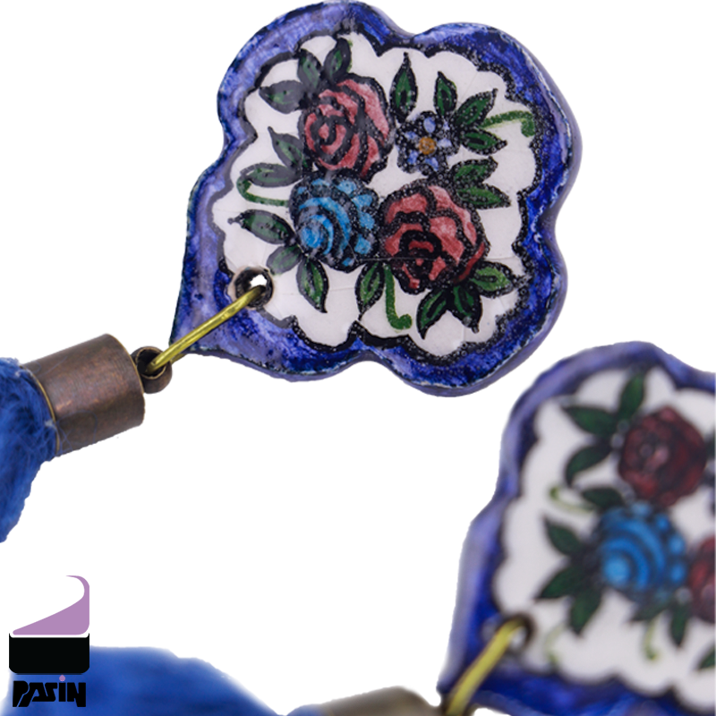 گوشواره سرامیکی طرح حوض نقاشی