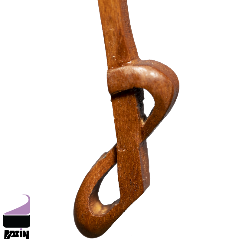 گردنبند چوبی دل