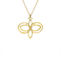 گردنبند برنجی طرح بی‌ نهایت