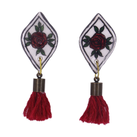 گوشواره سرامیکی طرح چشم بادامی