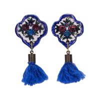 گوشواره سرامیکی طرح حوض نقاشی