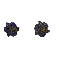 گوشواره سرامیکی طرح رز قوس قزح