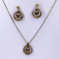 نیم ست سرامیکی طرح رد پروانه