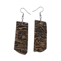 گوشواره سرامیکی طرح شاه‌بوف