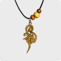 گردنبند چوبی طرح همدم 1